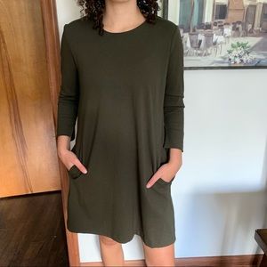 H&M Green Dress with Pockets